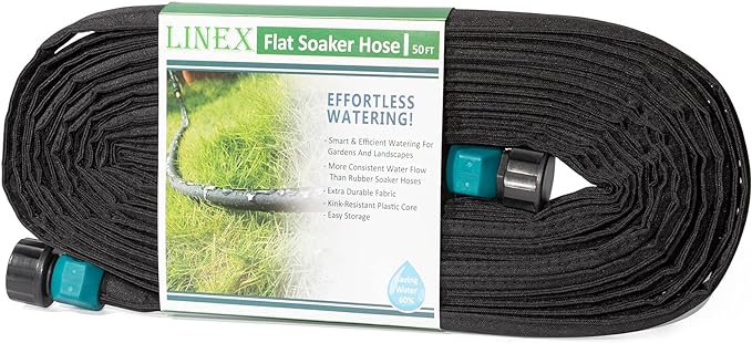 LINEX Flat Soaker Hose for Garden Beds