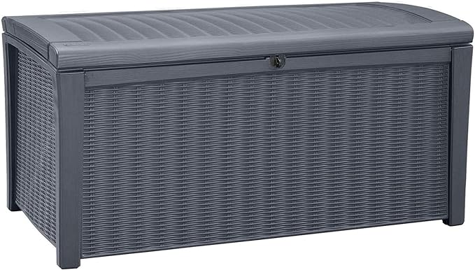 Keter Borneo 110 Gallon Weatherproof Plastic Storage Deck Box