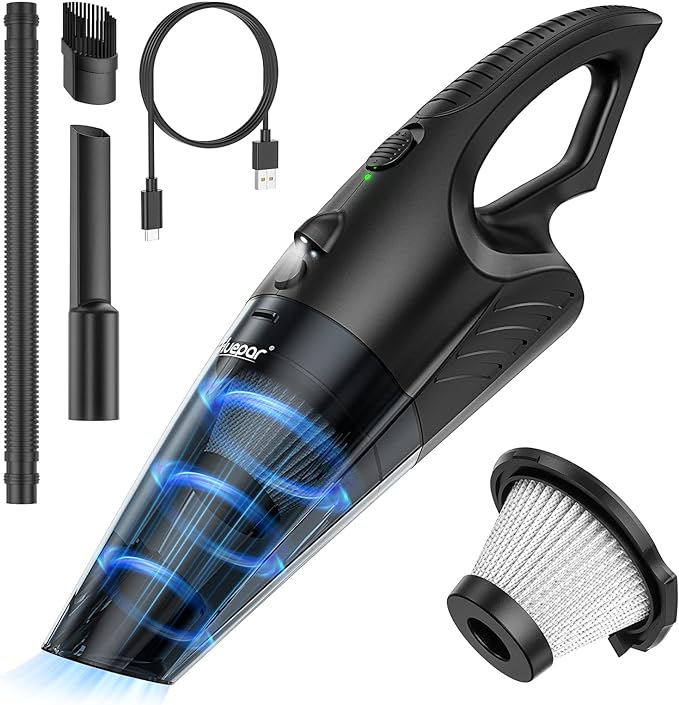 Huepar Car Vacuum, Cordless Portable Car Vacuum Cleaner