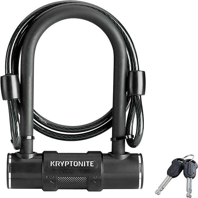 Kryptonite Bike U-Lock with Braided Steel Cable