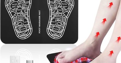 Ems foot massager mat for muscle relaxation