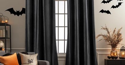 Melodieux Blackout Velvet Curtains For Bedroom