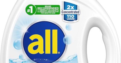 All liquid laundry detergent for sensitive skin