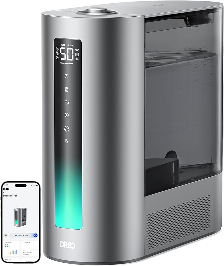 Dreo Smart Humidifier, Warm & Cool Mist for Bedroom
