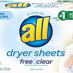 6 Best Dryer Sheets for Fresh, Static-Free Laundry (Ranked & Reviewed) in 2025 all Fabric Softener Dryer Sheets for Sensitive Skin, Free Clear, 120 Count