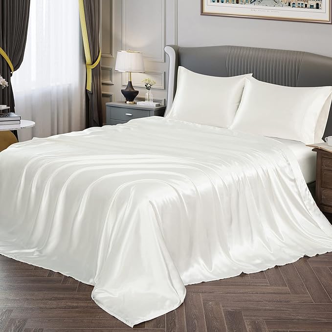 Vonty Satin Sheet Set Queen Size