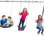 XDP Recreation Free N Swing Swing Set, Gray, 91D x 168W x 74H