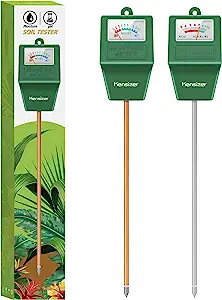 Kensizer Soil Moisture/pH Meter, Gardening Test Kit