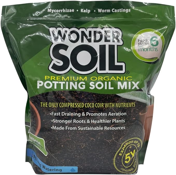 WONDER SOIL Organic Potting Soil for Indoor & Outdoor Gardens