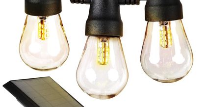 Brightech ambience pro solar powered outdoor string lights