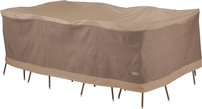 Duck Covers Elegant Waterproof Patio Table & Chair Set Cover