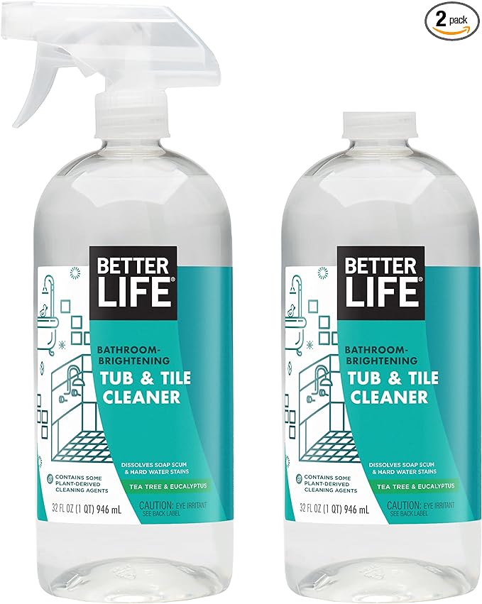 BETTER LIFE Bathroom Cleaner - Tea Tree Bathtub & Shower Cleaner