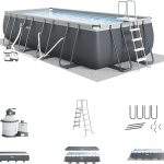 7 Best Above-Ground Pools in 2025 Intex 24 x 12 x 52 Ultra XTR Frame Outdoor Above Ground Swimming Pool Set