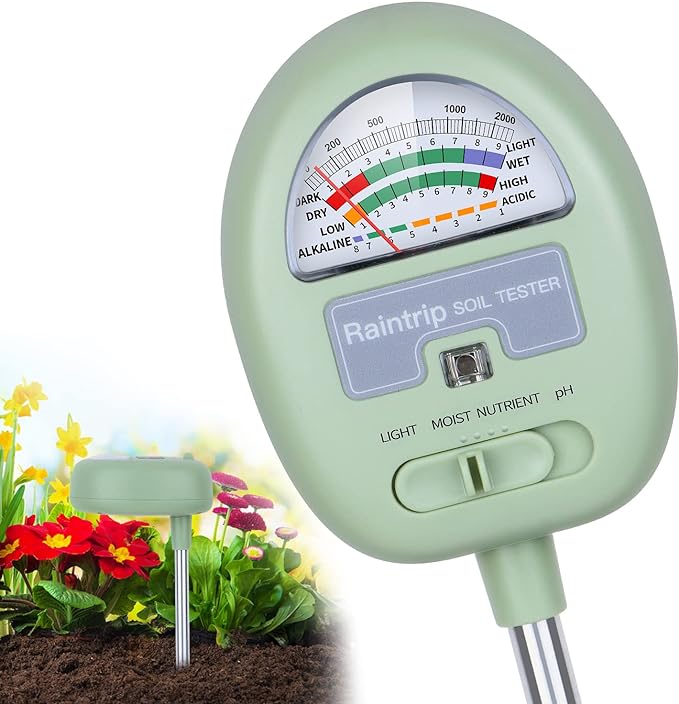 Soil Moisture Meter, 4-in-1 Soil Tester