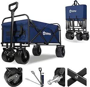 Sekey Foldable Wagon with 220lbs Weight Capacity