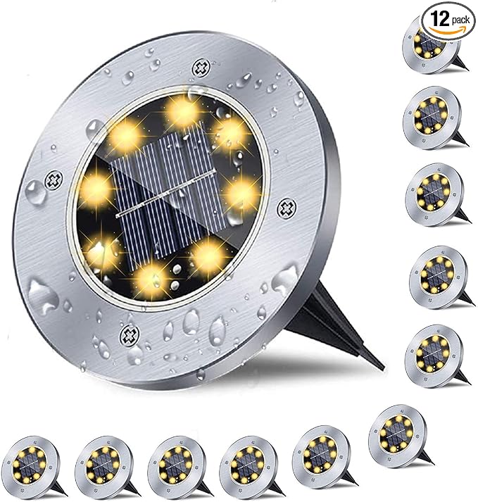 Solar Garden Lights, Waterproof Outdoor Garden Lights
