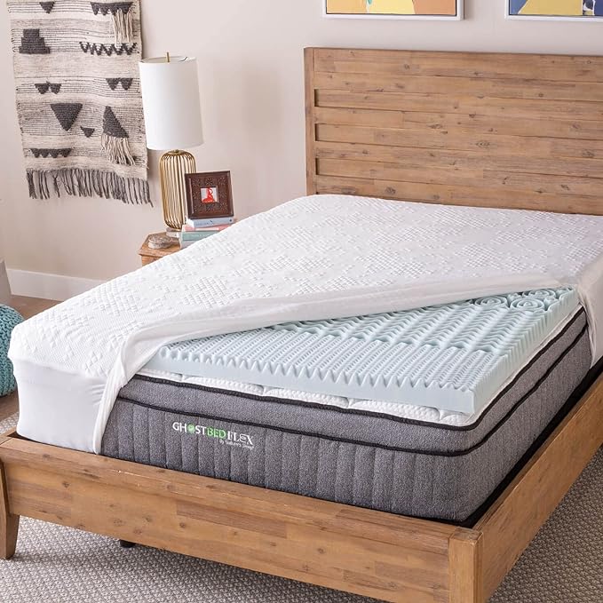 GhostBed Cooling Gel Memory Foam Mattress Topper