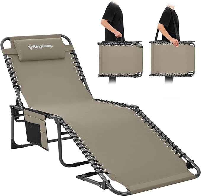 KingCamp Folding Chaise Lounge Chair