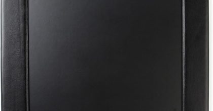 Leatherology black onyx classic desk pad