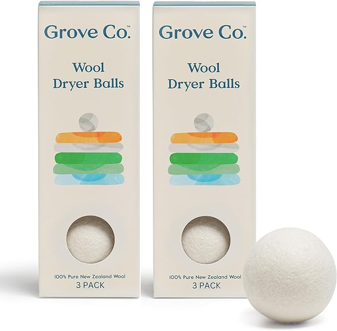Grove Co. Wool Dryer Balls for Laundry