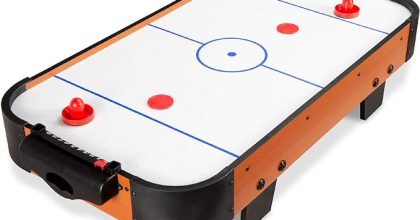 Best choice products portable tabletop air hockey arcade table