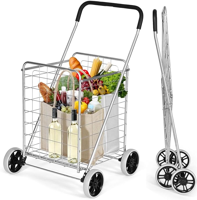 COSTWAY Folding Grocery Cart