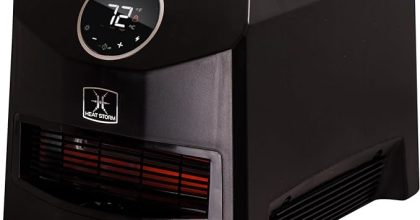 Heat storm hs 1500 imo portable infrared heater, 10 lbs, mojave black