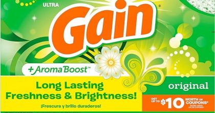 Gain powder laundry detergent