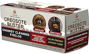 Pine mountain creosote buster chimney cleaning safety firelog