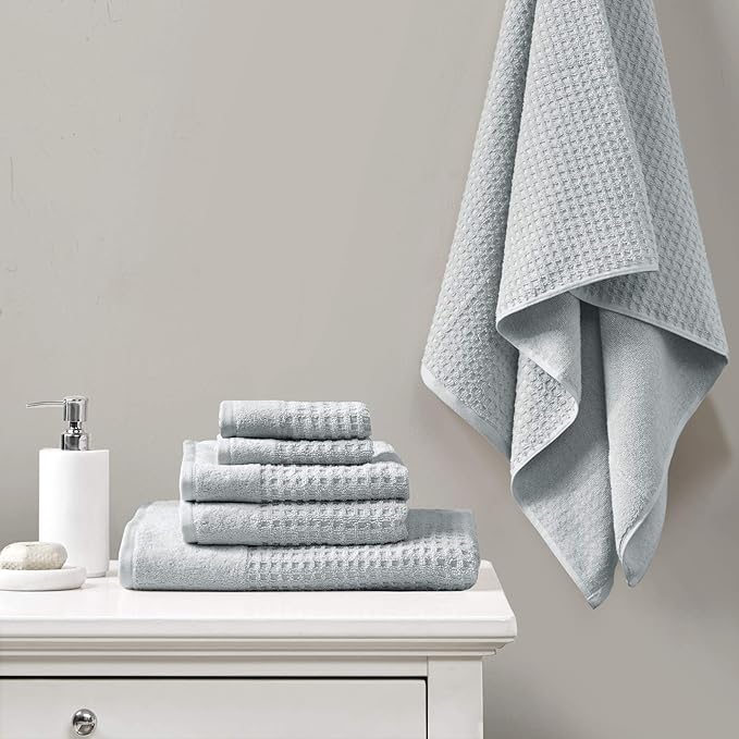 Madison Park Spa Waffle Luxurious Towel Set