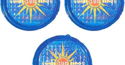 Solar sun rings solar heating accessory