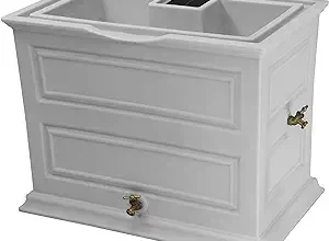 Good ideas savannah elevated garden colonial style rain barrel