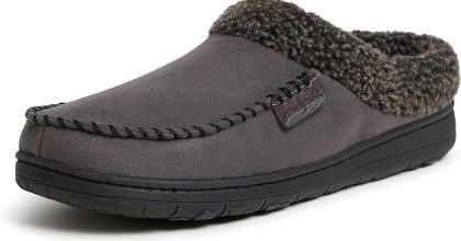 Dearfoams mens brendan memory foam clog house shoe