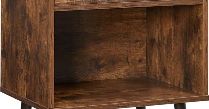 Vasagle nightstand with drawer for bedroom