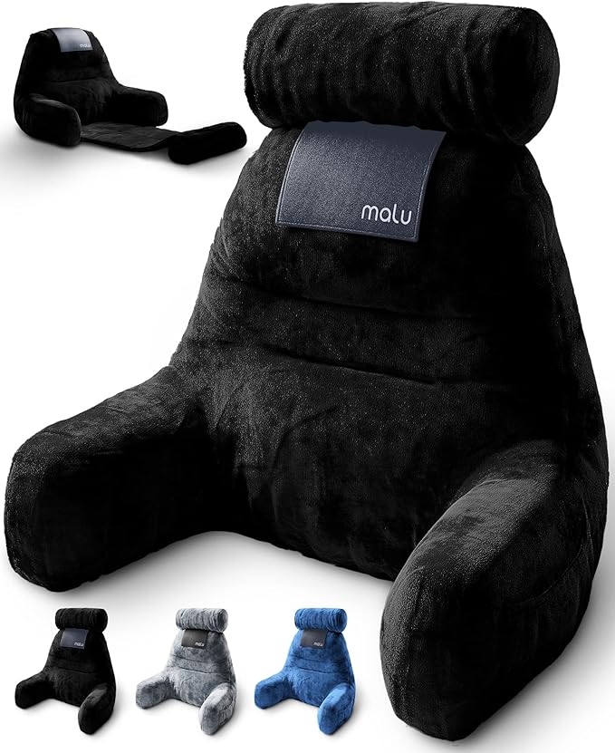 Malu Extra Large Reading Pillow with Shredded Memory Foam