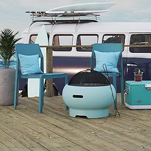 Novogratz Asher Wood Burning Fire Pit