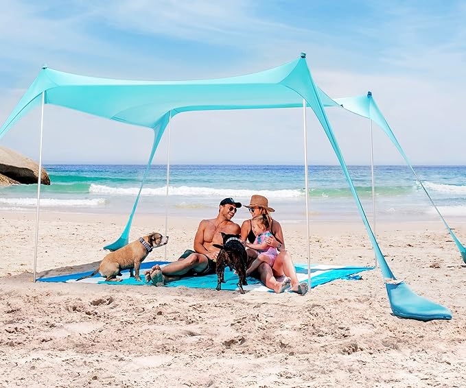 SUN NINJA Beach Tent Sun Shelter