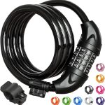 Titanker Bike Lock, 4 Feet Cable Lock For Bicycle