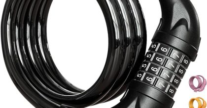 Titanker Bike Lock, 4 Feet Cable Lock For Bicycle