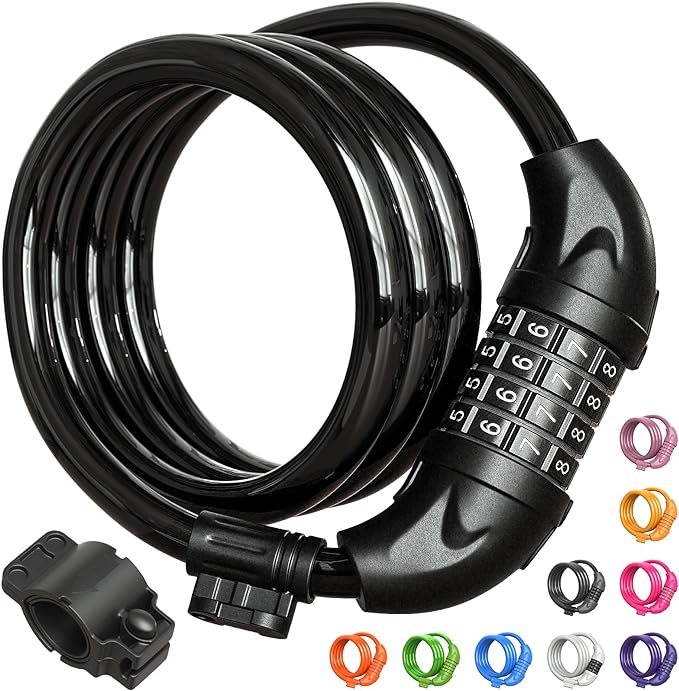 Titanker Bike Lock, 4 Feet Cable Lock for Bicycle