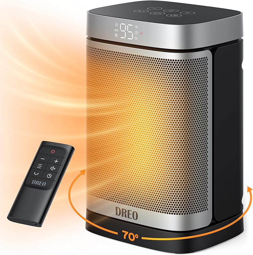 Dreo Space Heater Indoor Ceramic Electric Heater for Bedroom