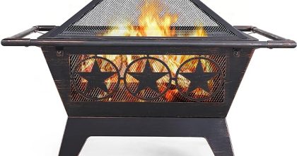 Yaheetech fire pit for outdoor patio