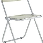 LeisureMod Lawrence Acrylic Folding Chair