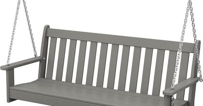 Polywood gns60gy vineyard 60 swing, slate grey