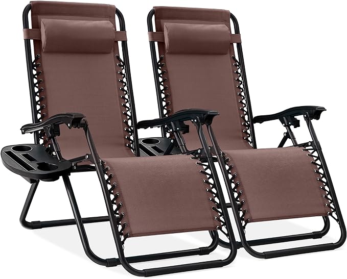 Best Choice Products Adjustable Steel Mesh Zero Gravity Lounge Chair Recliners