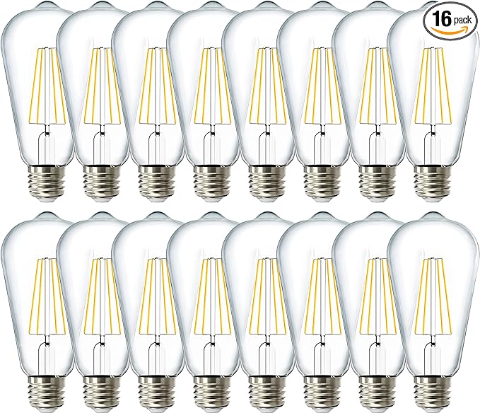 Sunco 16 Pack Vintage LED Edison Bulbs