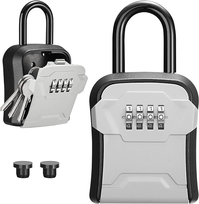 Puroma Lock Box, Combination Lockbox for Outside House Keys