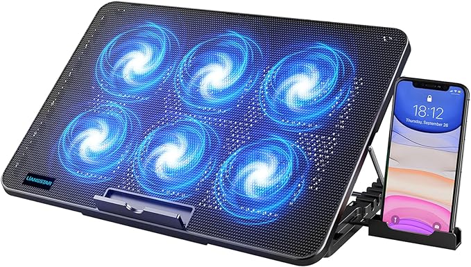 LIANGSTAR Laptop Cooling Pad with 6 Quiet Fans