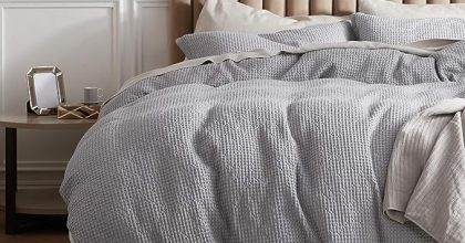 Bedsure cotton duvet cover queen set